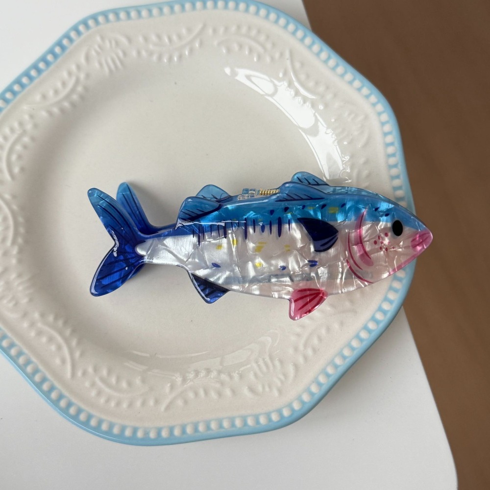 Korean Lifestyle & Kids Boutique Photos - ヘアピン 海洋動物 ヘアクリップ ツナ PVC 海洋生物
