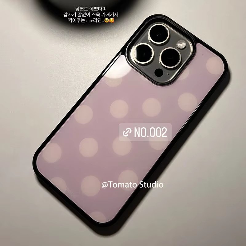 韓国風ファッション パープルポルカドット ドロップグルー ス - Korean Lifestyle Aesthetic のレビューと価格