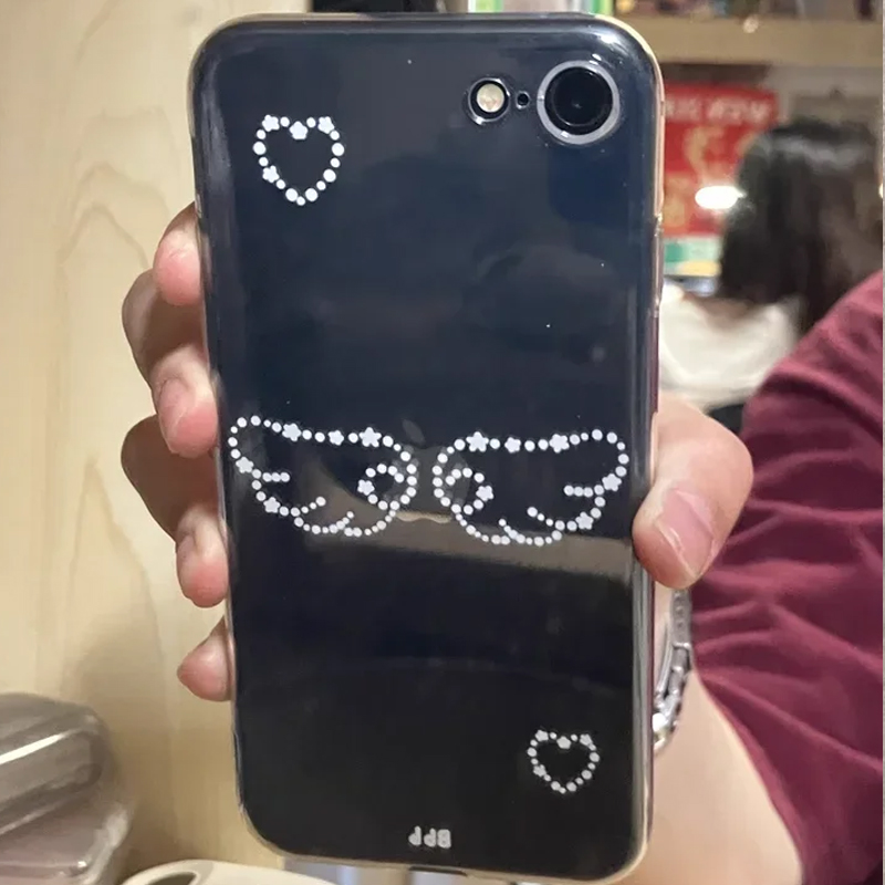 韓国風キュートなエンジェルウィングとハートのスマホケース i - Korean Lifestyle Aesthetic のレビューと価格