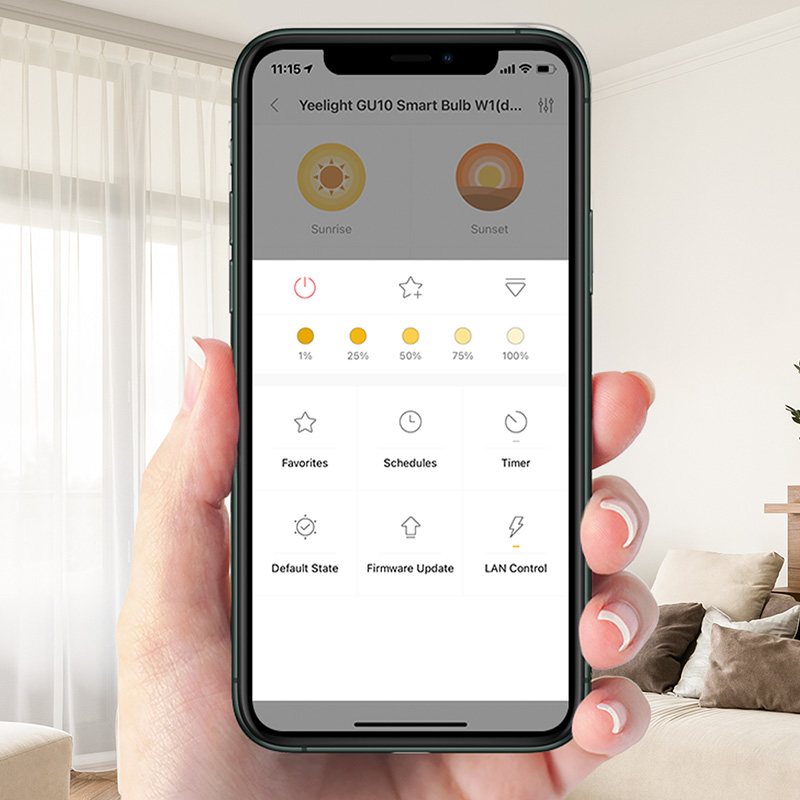 Yeelight GU10 W1 Wi-Fi対応スマートLE - Yeelight Light Smart Bulb のレビューと価格