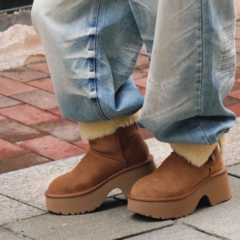 レディーススノーブーツ ファッションスエード カジュアル ミ - Korean Lifestyle Aesthetic のレビューと価格
